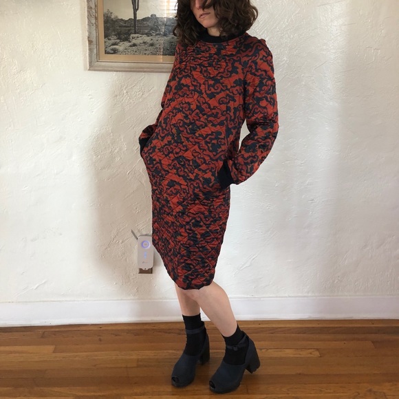 Dries Van Noten Quilted Shift Dress - Picture 2 of 6